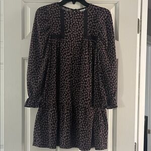 Zara Girls Lilac Floral Print Dress